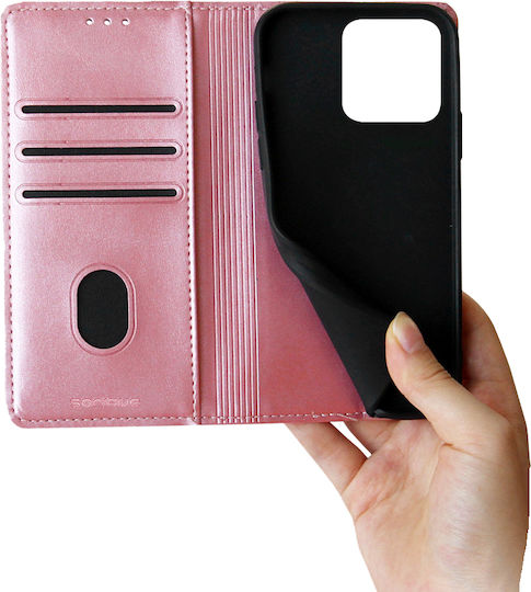Vintage Magnet Wallet Case Sonique Realme C61 4G Realme C63 4G Rose Gold