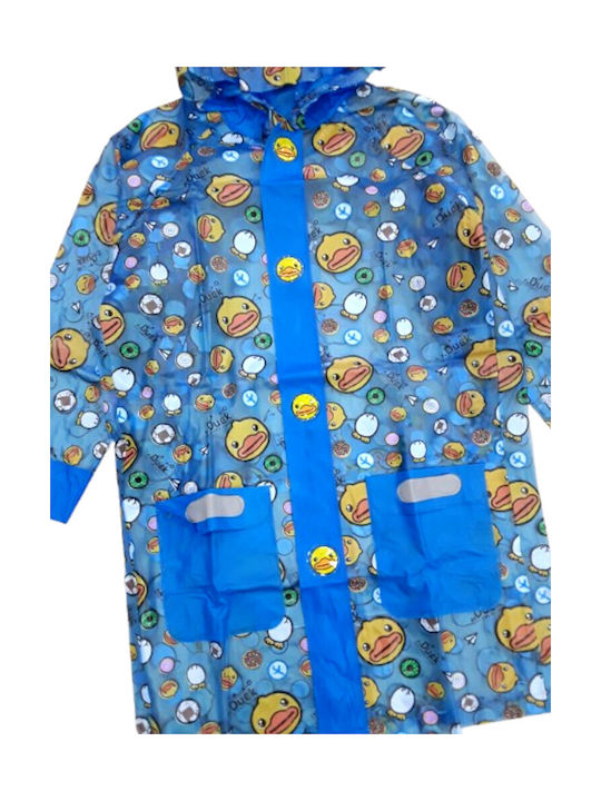 Domina Waterproof Kids Casual Jacket with Hood Baby Duck Blue