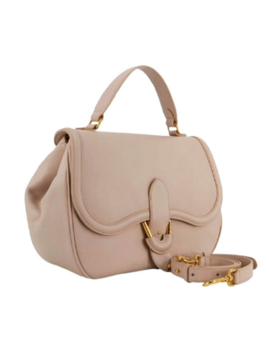 Coccinelle Leather Women's Bag Hand Beige