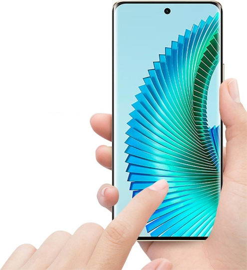 Mocolo Vollkleber Panzerglas Honor Magic 6 Lite 5G Schwarzer Rahmen