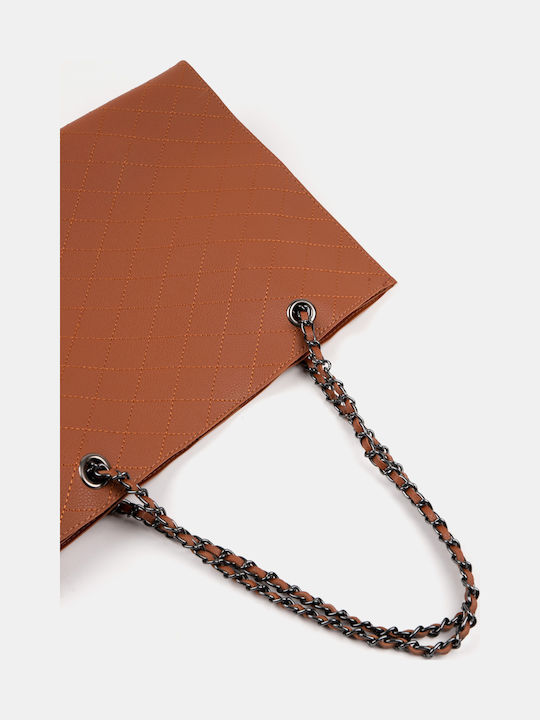 Brown Shoulder Bag and Necessaire Set