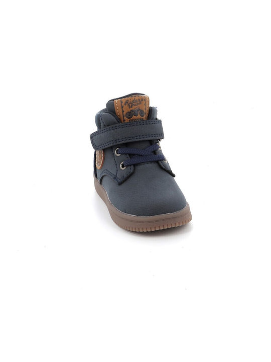 Kids Boots with Velcro Blue