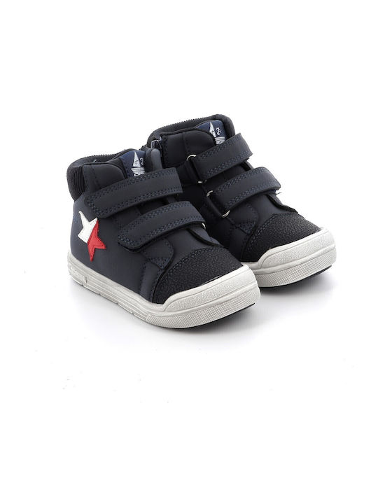 Kids Boots with Zipper Blue