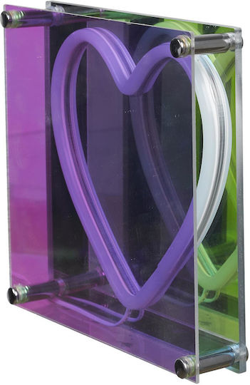 The Home Deco Factory Neon Διακοσμητικό Φωτιστικό LED Καρδιά 18x18x3.3εκ.