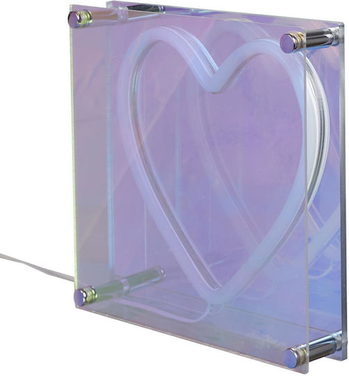 The Home Deco Factory Neon Διακοσμητικό Φωτιστικό LED Καρδιά 18x18x3.3εκ.