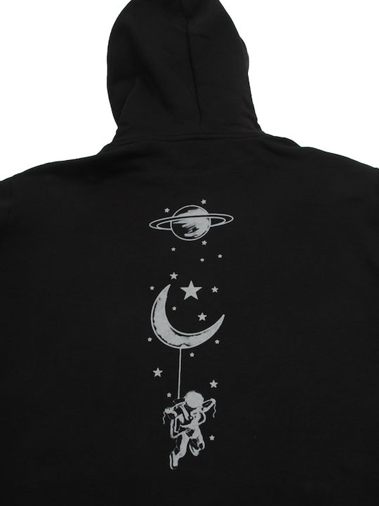 Sweatshirt with Hood Black