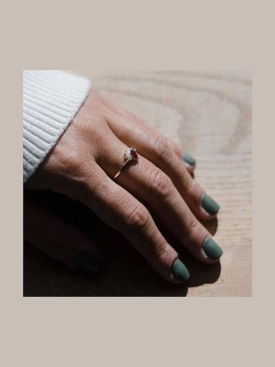 Themelidis Jewels Γυναικείο Δαχτυλίδι Χρυσό 9Κ
