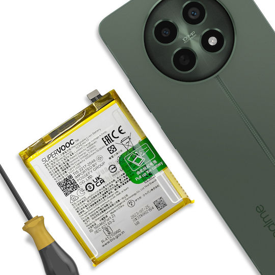 Clappio Akku Realme 12 Pro 5g 12 Pro Plus 5000mAh Modell Blpa35 Weiß