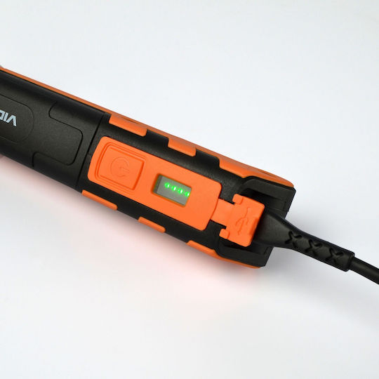 Videx Επαναφορτιζόμενος Φακός LED IP68 με Μέγιστη Φωτεινότητα 400lm