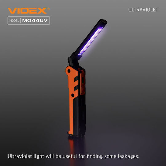 Videx Επαναφορτιζόμενος Φακός LED IP68 με Μέγιστη Φωτεινότητα 400lm