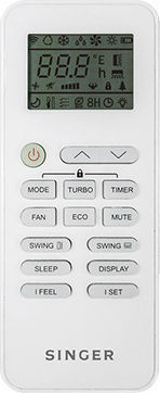 Singer SNT24 Κλιματιστικό Inverter 9000 BTU A++/A+ με WiFi και Λειτουργία Αυτοκαθαρισμού