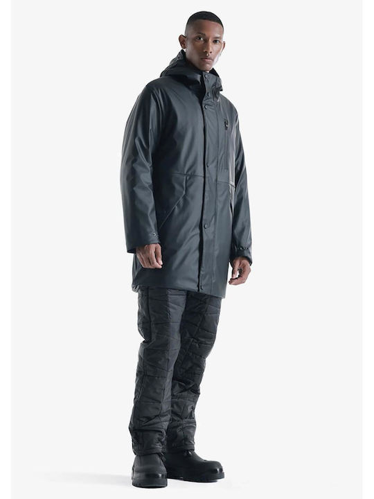 Jacke Puffer Wasserdicht und Winddicht Schwarz