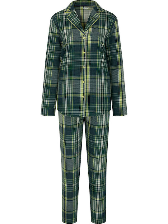 Triumph Set Pijamale pentru Femei Verde Boyfriend Pw X