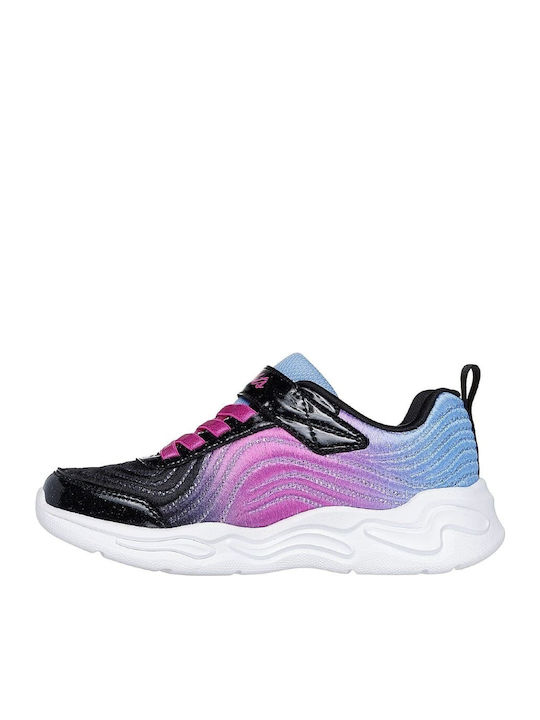 Skechers Kids Sneakers with Scratch Lights Black 302327L-BKMT