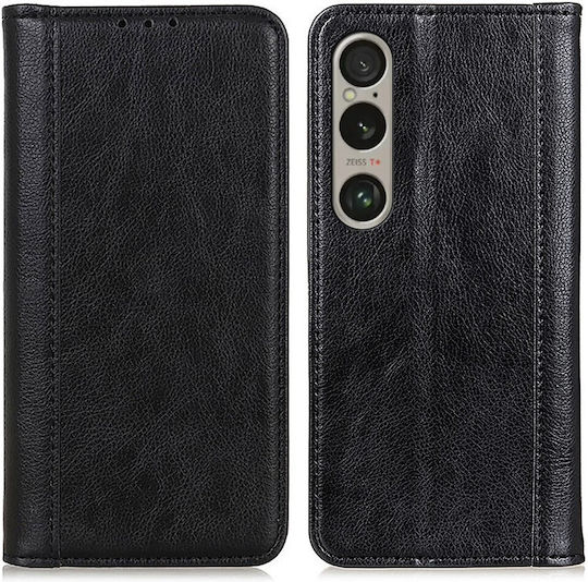Book Δερμάτινο Μαύρο (Xperia 1 VI)