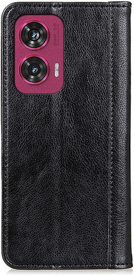Book Piele Negru (Motorola Edge 50 Fusion)