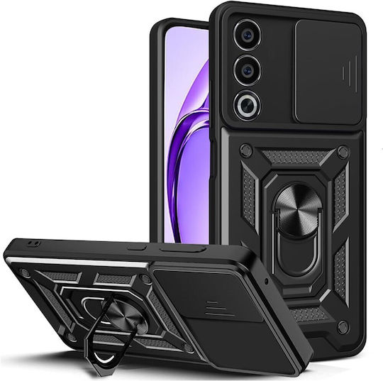 Umschlag Rückseite Metallisch Schwarz (Oppo A80 5G)