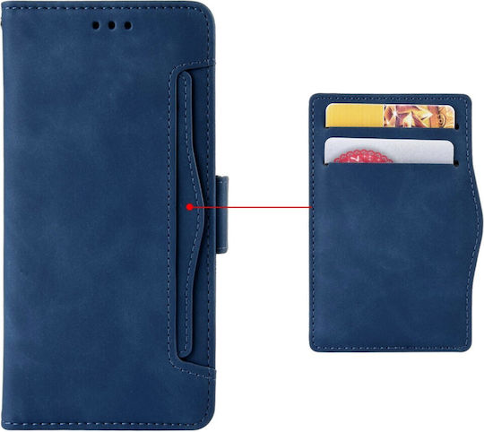 Book Piele artificială / Plastic / Silicon Albastru marin (Oppo A80 5G)