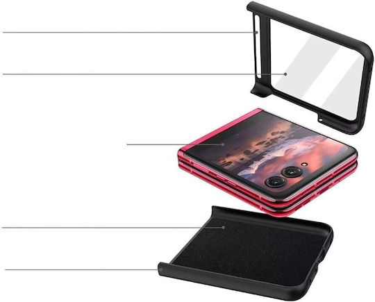 Umschlag Rückseite Kunststoff Lila (Razr 50 Ultra)