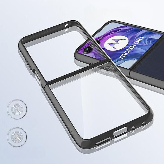 Umschlag Rückseite Silikon Transparent (Razr 50 Ultra)