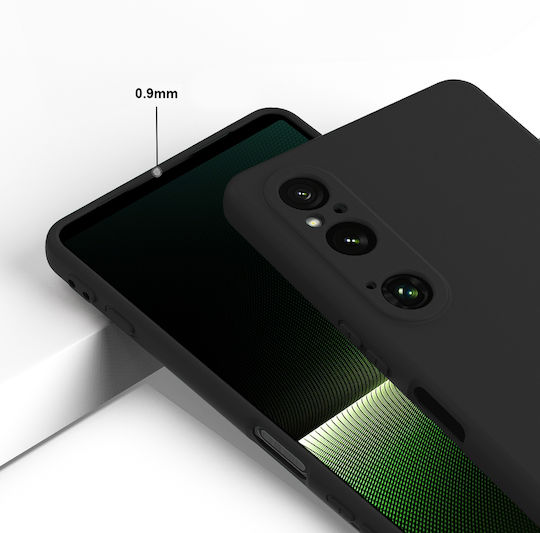Umschlag Rückseite Silikon Schwarz (Xperia 1 VI - Xperia 1 VI)