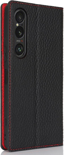 Brieftasche Leder / Kunststoff / Silikon Schwarz (Xperia 1 VI - Xperia 1 VI)