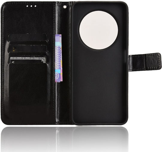 Wallet Synthetic Leather / Plastic / Silicone Black (Xiaomi Redmi 14C)