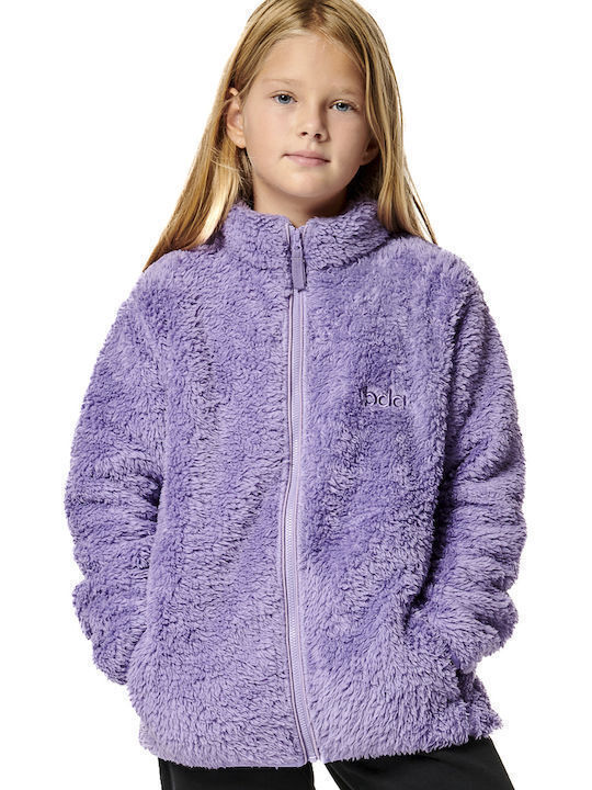 Body Action Kids Cardigan Fleece Purple