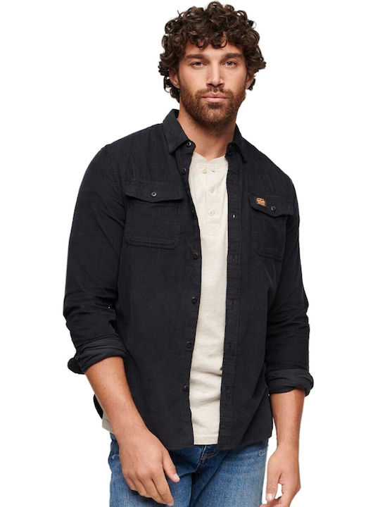 Superdry Flannel Shirt Black