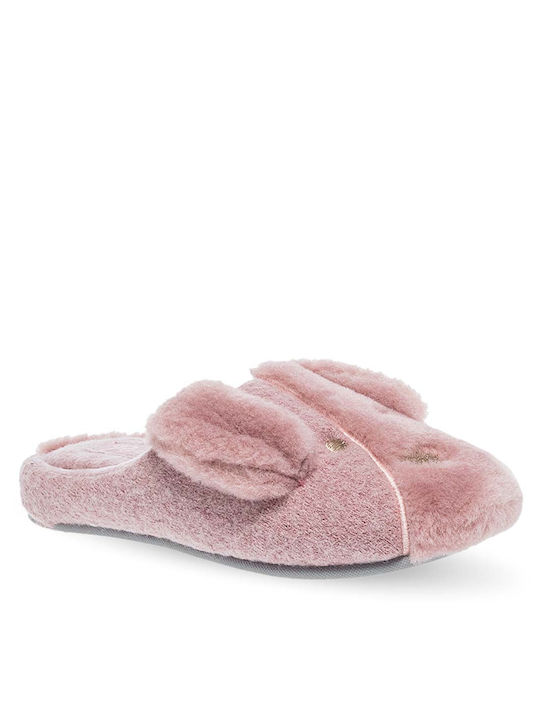 Parex Animal Print Women's Slippers in Pink color