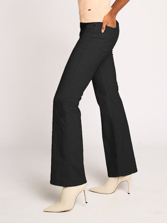 Staff Women's Corduroy Trousers in Bootcut Fit Black