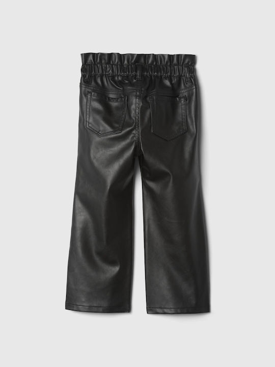 GAP Kids' Leather Pants true black