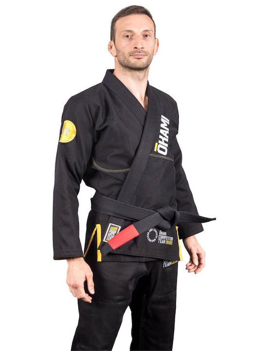 Okami Competition Uniform Brasilianisches Jiu Jitsu Schwarz