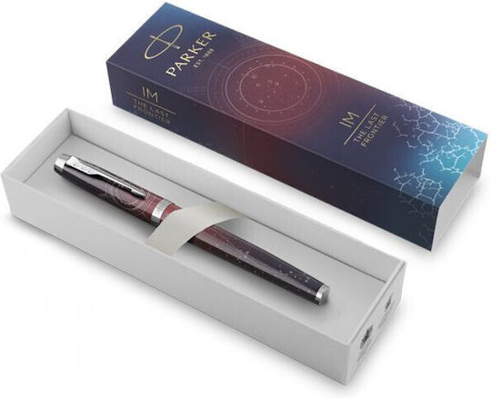 Parker Writing Pen Fine Red made of Aluminum with Red και Black Ink