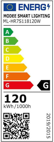Modee Lighting Halogenlampe für Fassung R7S mit Leistung 120W 230V
