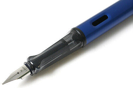 Lamy Al Star Schreibfeder Breite Blau aus Aluminium mit Rot Tinte