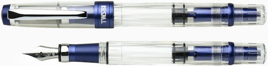 Twsbi Diamond Πένα Καλλιγραφίας Broad Μπλε με Μπλε Μελάνι