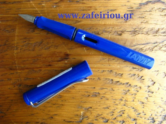 Lamy Safari Writing Pen Extra Fine Blue made of Plastic with Blue Ink