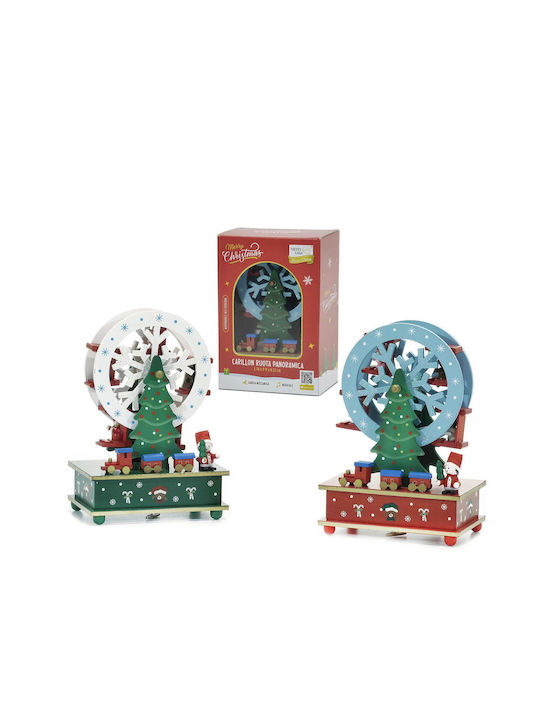 ArteLibre Christmas Decorative Carousel with Music 21x14x9cm.