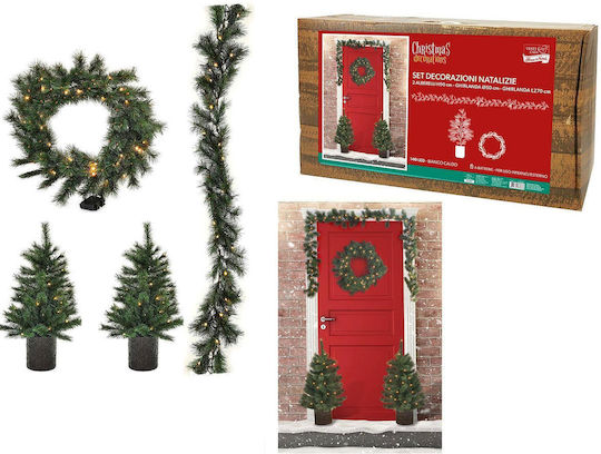 ArteLibre Weihnachtliche Girlande 270x50cm 4Stück