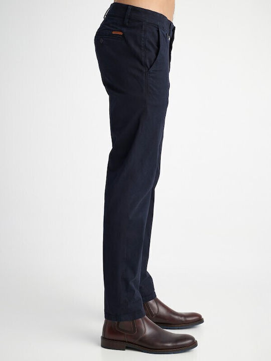 Culton Ανδρικό Παντελόνι Τζιν Ελαστικό Slim Fit Navy Μπλε