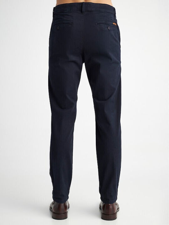Culton Ανδρικό Παντελόνι Τζιν Ελαστικό Slim Fit Navy Μπλε