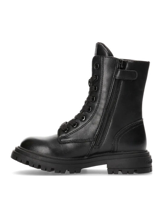 Kinderstiefel mit Schnürsenkeln Schwarz