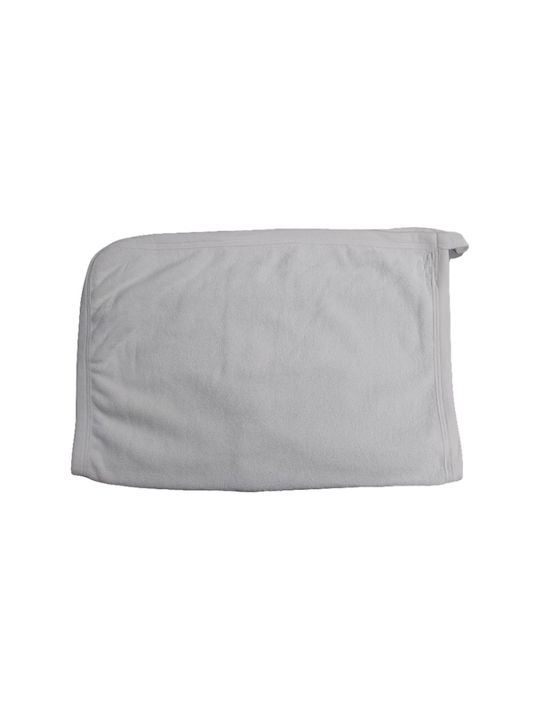 Babyline Baby Bademantel Kapuzen White-pink