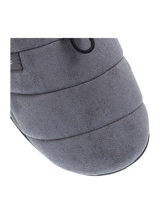 Heel Enclosed Men's Slipper Gray