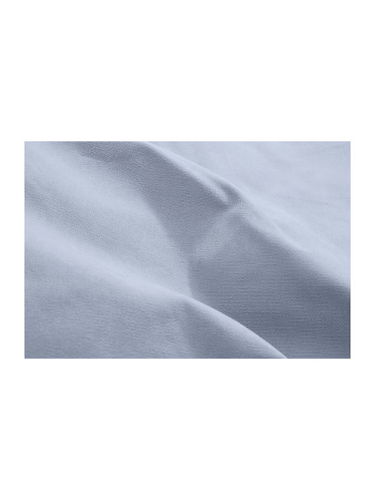Πουφ Hocker Point Stonewashed Misty Blue 50x50x35cm
