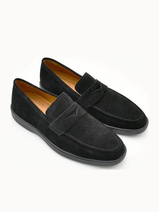 Men's Leather Loafers Black