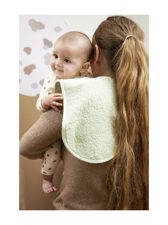 Meyco Muslin Shoulder Burp Cloths White, Forest Green, Grey White 53x20cm. 3pcs