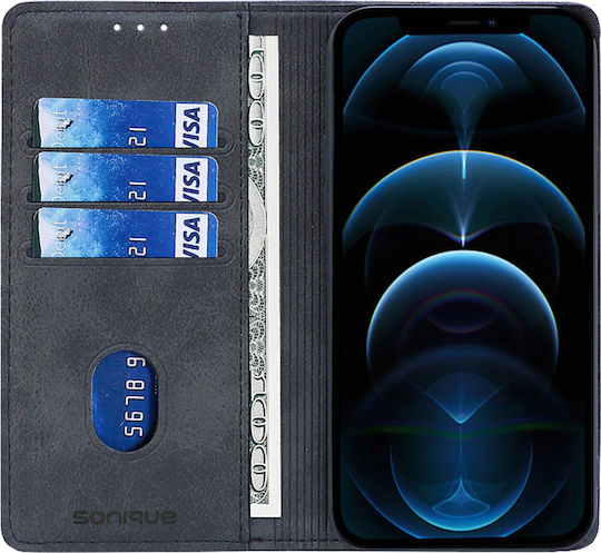 Vintage Magnet Wallet Case Sonique Realme GT 6 5G Black