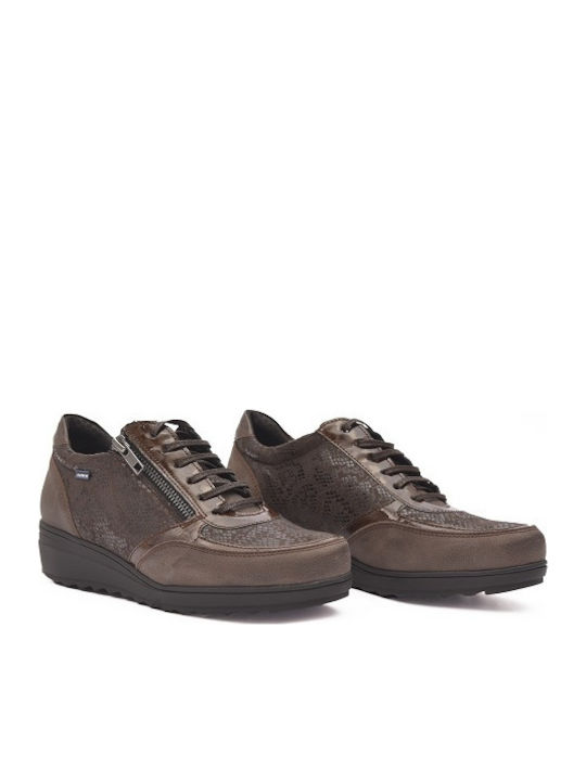 Γυναικεία Ανατομικά Sneakers Καφέ